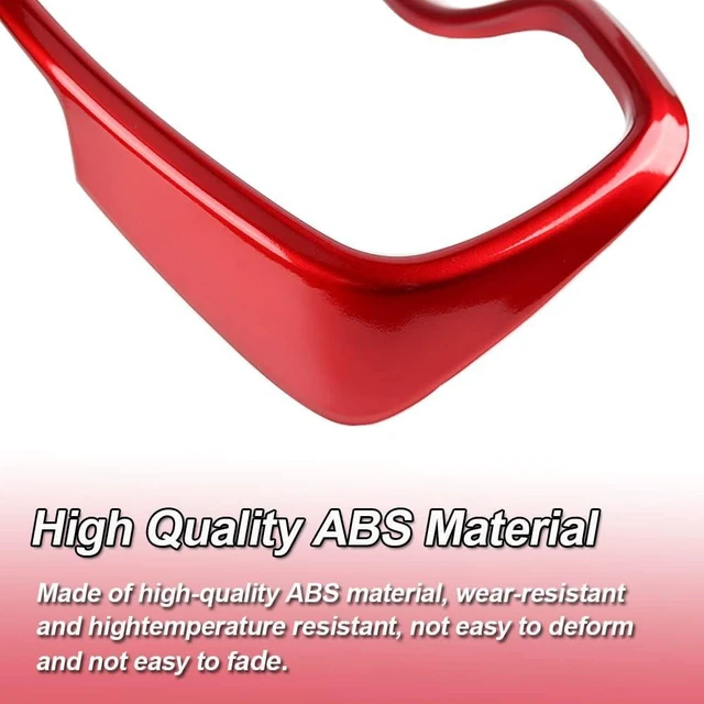 Alt view image 4 of 6 - Red Automotive Dashboard Instrument Panel Dial Cover Frame ABS Inner Decorative Moulding Trim Accessories for Honda CRV 2017 2018 2019 2020 2021 2022