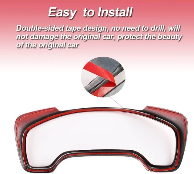Alt view image 5 of 6 - Red Automotive Dashboard Instrument Panel Dial Cover Frame ABS Inner Decorative Moulding Trim Accessories for Honda CRV 2017 2018 2019 2020 2021 2022