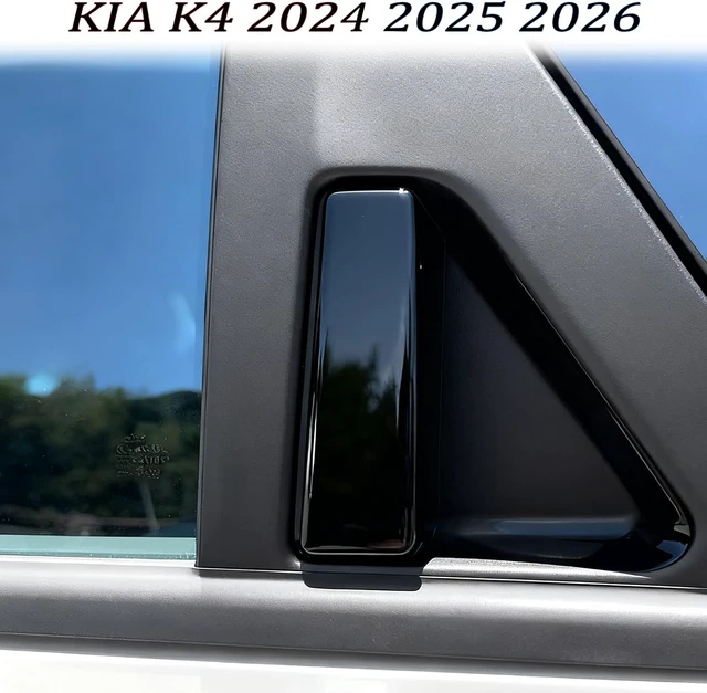 Alt view image 3 of 7 - Car Exterior Door Handle Cover,for kia k4 2024 2025 2026,Car Exterior Door Handle Bowl Cover ProtectorCar Sport Accessories - Bright Black