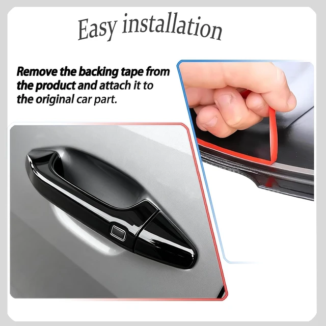 Alt view image 6 of 7 - Car Exterior Door Handle Cover,for kia k4 2024 2025 2026,Car Exterior Door Handle Bowl Cover ProtectorCar Sport Accessories - Bright Black