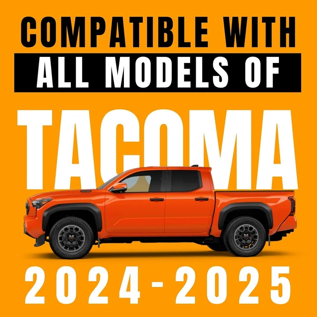 Alt view image 6 of 7 - Mud Flaps Splash Guards Fit for Toyota Tacoma 2024-2026, 4PCS No Drilling Pickup Wide Mudguards Kit, 4th Tacoma Truck Exterior Accessories Front & Rear Tire, All Road & All Weather Protect Wheel Liner