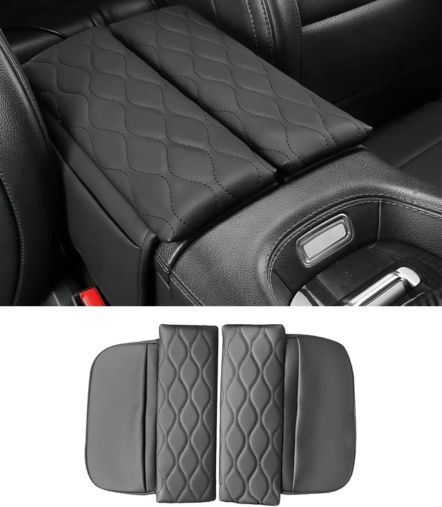 Main image of Center Console Armrest Cover for Mercedes Benz GLE 350 450 W167, GLS 450 X167 2020-2025, Leather Armrest Console Cover with Side Storage Pockets (for GLE GLS)