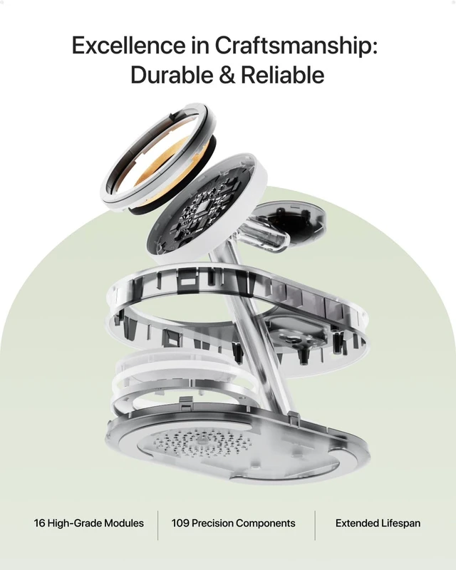 Alt view image 6 of 7 - Fast Charging Station for Magsafe Devices, Wireless Charger for MagSafe iPhones, 3 in 1 Magnetic Charger Stand for iPhone16/15/14/13, Watch & AirPods