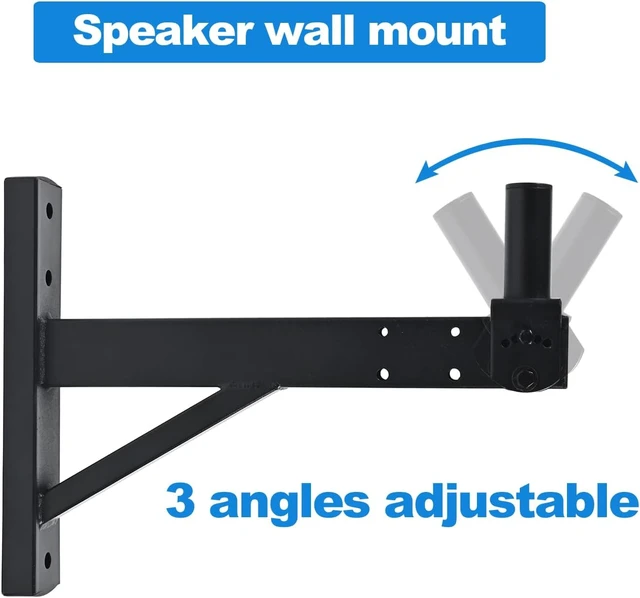 Alt view image 2 of 6 - Speaker Wall Mount, Tilt, Holds up to 100lbs, 2 Packs