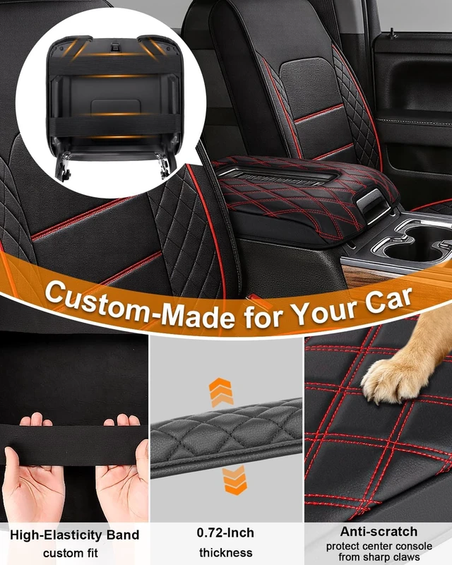 Alt view image 4 of 7 - Center Console Cover for Chevy Silverado/GMC Sierra 2014-2018