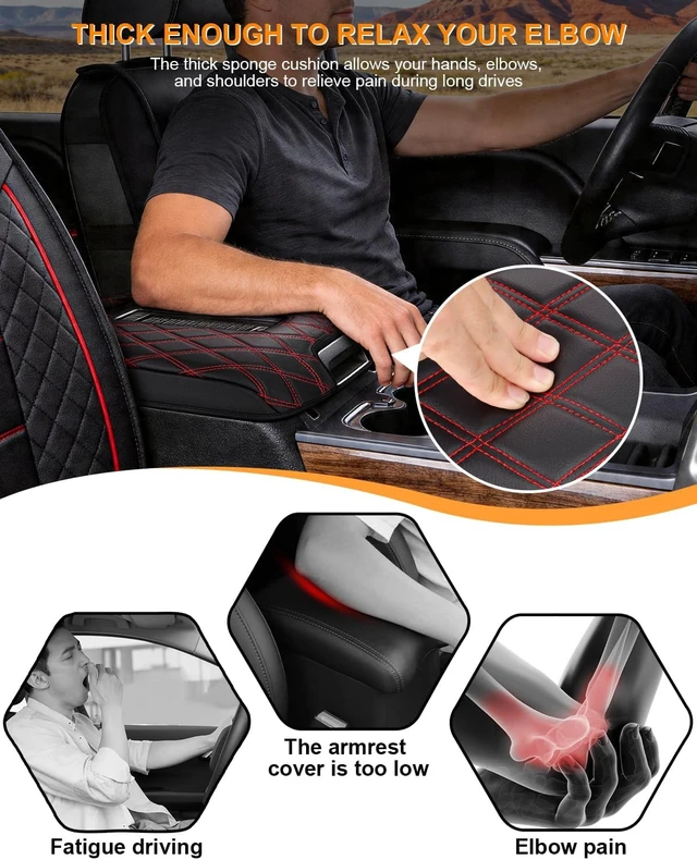 Alt view image 5 of 7 - Center Console Cover for Chevy Silverado/GMC Sierra 2014-2018