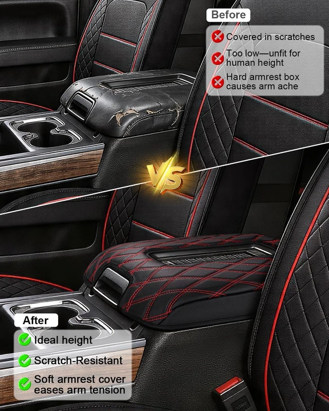 Alt view image 7 of 7 - Center Console Cover for Chevy Silverado/GMC Sierra 2014-2018