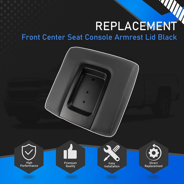 Alt view image 7 of 7 - Front Center Console Armrest Lid Compatible with 14-19 Chevy GMC