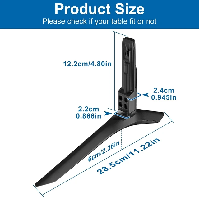 Alt view image 6 of 7 - TV Legs for , Exclusive Only for UA65TU7000K UN65TU7000F UN65TU7000G UN65TU700DF 2020 Model TV Legs Replacement, NOT Universal, Not for Other Models, with Cable Ties, Screwless Install