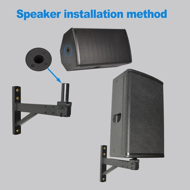 Alt view image 4 of 6 - Speaker Wall Mount, Tilt, Holds up to 100lbs, 2 Packs