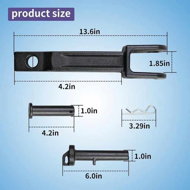 Alt view image 6 of 7 - A20-6014 Truck Tow Hook Compatible with Peterbilt/Kenworth Tow Hook