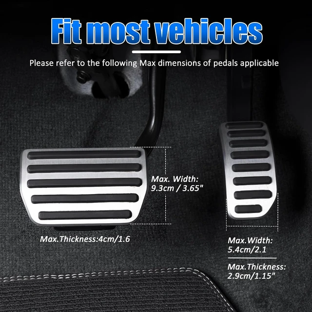 Alt view image 2 of 7 - Gas and Brake Pedal Extenders for Short Drivers - Adjustable Length & Angle, Anti-Slip Metal Construction, Compatible with Cars, Go Karts & Ride-On Toys, Easy Installation & Universal Fit