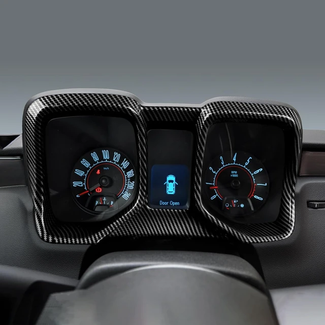 Alt view image 4 of 7 - Car Dashboard Instrument Panel ABS Carbon Fiber Decal Sticker Interior Trim Cover for Chevrolet Camaro ZL1 2010 2011 2012 2013 2014 2015 Accessories