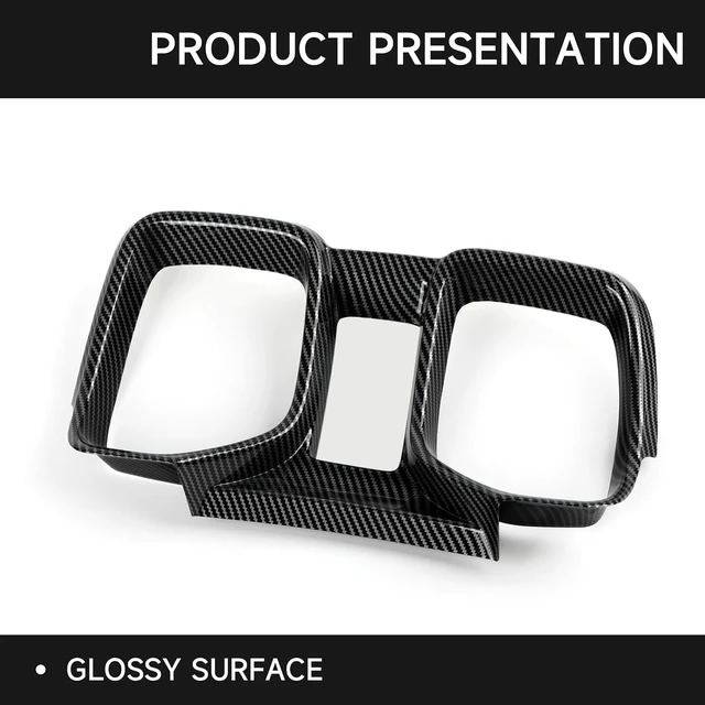 Alt view image 6 of 7 - Car Dashboard Instrument Panel ABS Carbon Fiber Decal Sticker Interior Trim Cover for Chevrolet Camaro ZL1 2010 2011 2012 2013 2014 2015 Accessories