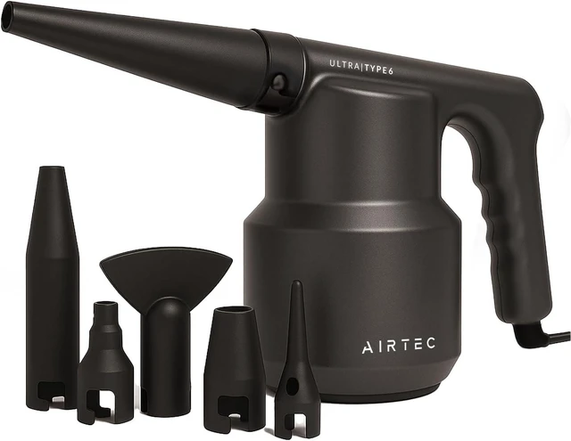 Main image of AirTec Ultra Electric Air Duster Blower for PC, Laptop, Console, Electronics and Home Cleaning, Environmental Alternative to Spray air can Duster Keyboard Cleaner (Type 6)
