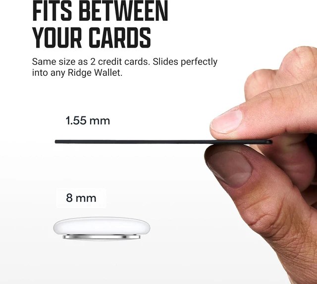 Alt view image 2 of 7 - Ridge Wallet Tracker Card Compatible with Find My, Slim Tracking Card - Wallet Finder, Item Locator for Luggage Tags, Passports, Phone - MFi Certified, IP68 Water Resistance