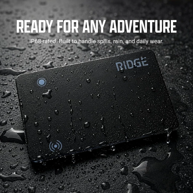 Alt view image 6 of 7 - Ridge Wallet Tracker Card Compatible with Find My, Slim Tracking Card - Wallet Finder, Item Locator for Luggage Tags, Passports, Phone - MFi Certified, IP68 Water Resistance