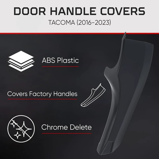 Alt view image 3 of 6 - Car Door Handle Cover Compatible with Toyota Tacoma (2016-2023)