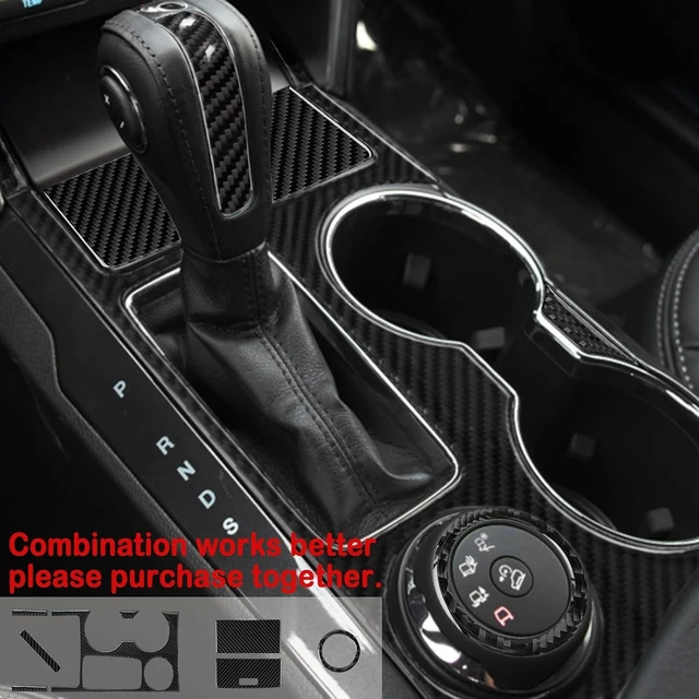 Alt view image 6 of 6 - Gear Shift Water Cup Holder Panel for Ford Explorer 2013-2018