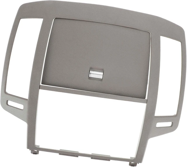 Main image of Center Dash Radio Surround Bezel Storage Cubby Vents Frame for Nissan Altima 2005-2006 3rd Gen Facelift Dashboard Radio Panel Trim Gray No.68270ZB002