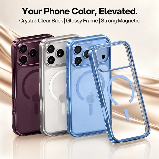 Alt view image 2 of 7 - Linkoo Magnetic Case for iPhone 18 Pro Max & 17 Pro Max, Rose Gold