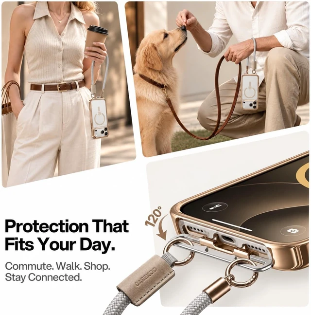 Alt view image 5 of 7 - Linkoo Magnetic Case for iPhone 18 Pro Max & 17 Pro Max, Rose Gold