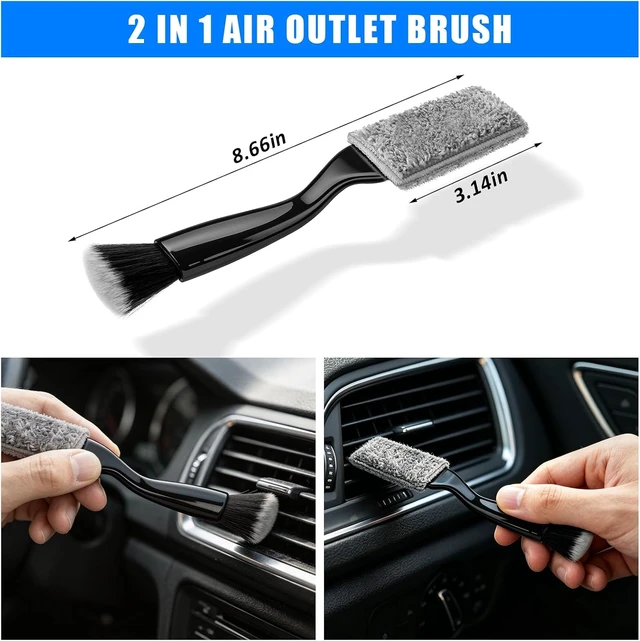 Alt view image 6 of 7 - Car Wash Detailing Kit Cleaning Set with Foam Gun Sprayer, Long-Handle Brush, Large Wash Mitt, Towels, Complete Interior & Exterior Car Washing Supply Set (Blue)