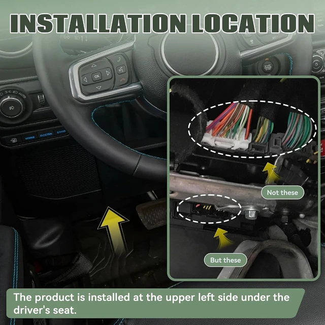 Alt view image 7 of 7 - Auto Start Stop Eliminator for Jeep Wrangler JL JLU Gladiator JT