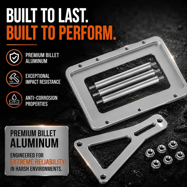 Alt view image 4 of 6 - Universal Battery Hold Down,Battery Tray for Optima Battery/Relocation Box