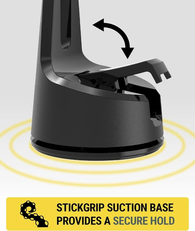 Alt view image 5 of 7 - Qi2 Wireless MagSafe Car Mount Charger, 15W Magnetic Suction Cup Windshield/Dashboard Cell Phone Holder with Vent Clip & Fast USB-C Car Charger Compatible with iPhone 16/15/14/13/12, S25