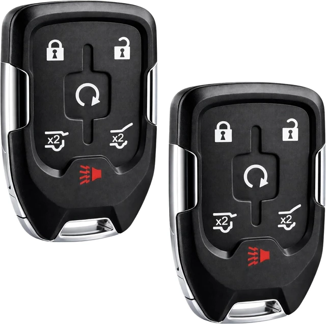 Main image of Smart Key Fob Keyless Entry Remote fits 2015-2020 Chevy Suburban/Tahoe/GMC Yukon + Yukon XL (HYQ1AA, 13580802), Set of 2