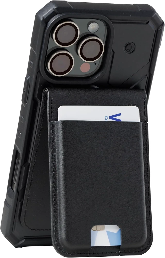 Alt view image 4 of 7 - UAG Metropolis Slim Wallet, MagSafe Compatible, PU Vegan Leather Black
