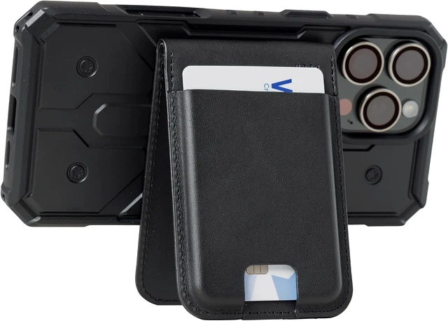 Alt view image 5 of 7 - UAG Metropolis Slim Wallet, MagSafe Compatible, PU Vegan Leather Black