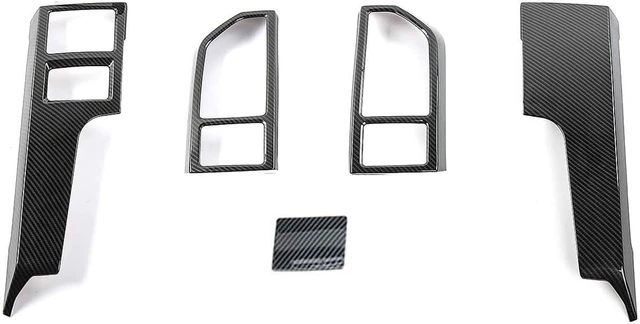Main image of for F150 ABS Carbon Fiber Central Console Air Conditioner Panel Trim for 2015 2016 2017 2018 2019 2020 Ford F150, 5pcs