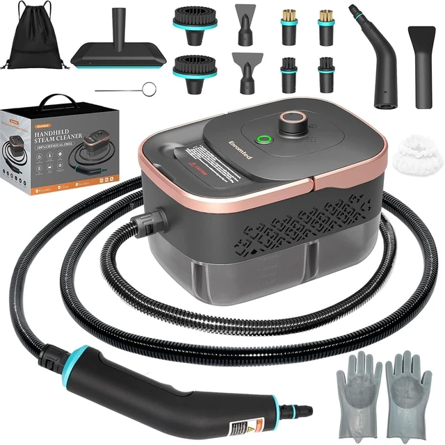 Main image of Steam Cleaner, Portable Steamer for Cleaning with 16pcs Accessories, 15s Heat-Up, Handheld Steam Cleaner for Home, Bathroom Mildew, Bed Bugs, Floor, Grout, Tile, Grease & Car Detailing