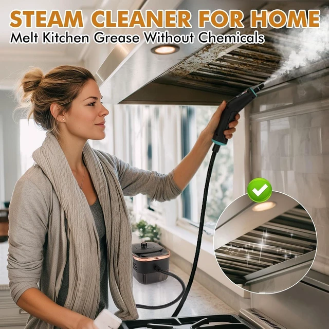 Alt view image 4 of 7 - Steam Cleaner, Portable Steamer for Cleaning with 16pcs Accessories, 15s Heat-Up, Handheld Steam Cleaner for Home, Bathroom Mildew, Bed Bugs, Floor, Grout, Tile, Grease & Car Detailing
