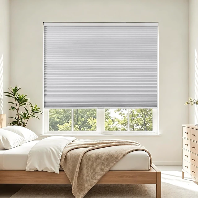 Alt view image 7 of 7 - Cordless Blackout Cellular Shades, 35" W x 64" H, White