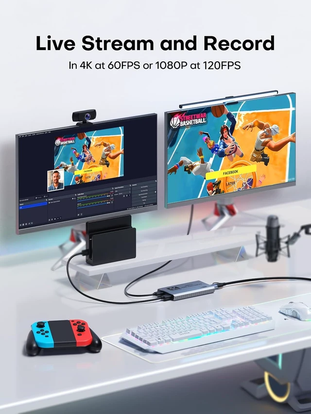 Alt view image 4 of 7 - USB 3.0 HDMI Capture Card, 4K60FPS Capture with Pass-Through