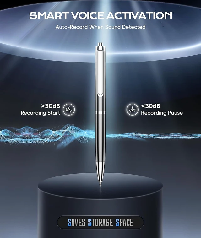 Alt view image 5 of 7 - 72GB Voice Recorder with USB Type-C, One-Touch Start Voice Active Recorder with Playback, Portable Dictahpone Recording Device, Audio Recorder for Class Meeting Interview