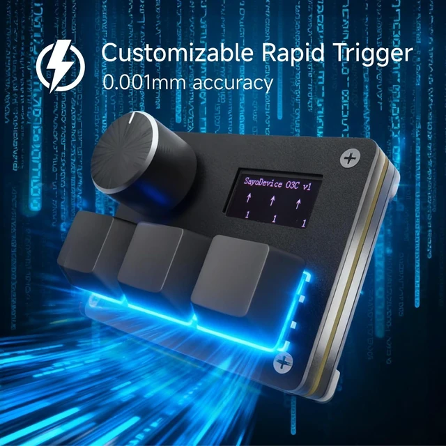 Alt view image 4 of 7 - O3C Rapid Trigger Keyboard With Hall Magnetic Switch For OSU Geometry Dash