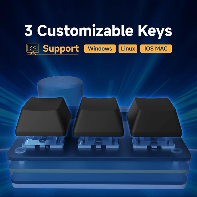 Alt view image 6 of 7 - O3C Rapid Trigger Keyboard With Hall Magnetic Switch For OSU Geometry Dash