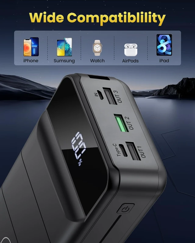 Alt view image 5 of 7 - Portable Charger Power Bank 60000mAh, Battery Bank, Portable Phone Charger