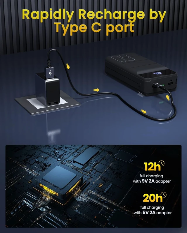 Alt view image 6 of 7 - Portable Charger Power Bank 60000mAh, Battery Bank, Portable Phone Charger