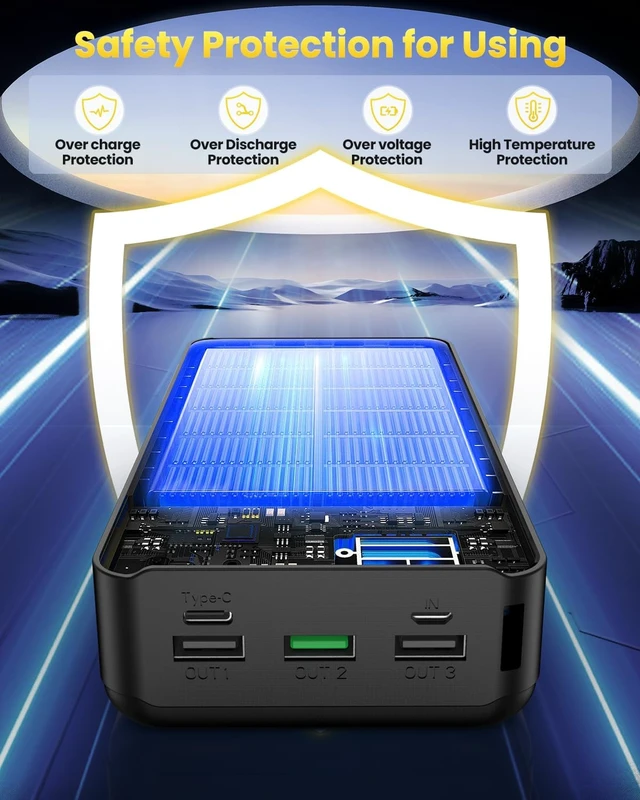 Alt view image 7 of 7 - Portable Charger Power Bank 60000mAh, Battery Bank, Portable Phone Charger