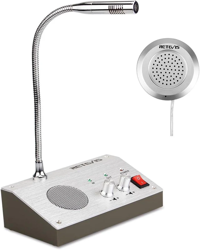 Main image of Retekess RT-9908 Window Intercom, Window Speaker Intercom System