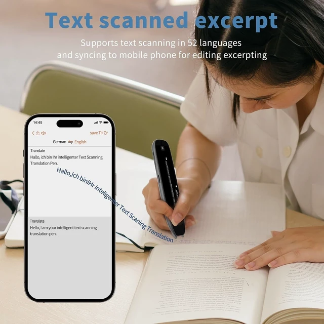 Alt view image 6 of 7 - Scan Translator Pen, Dyslexia Tools, Language Translator Device, Text to Speech Reading Pen for Learning Difficulties, Language Learners and Elderly Users, 142 Online/10 Offline Languages