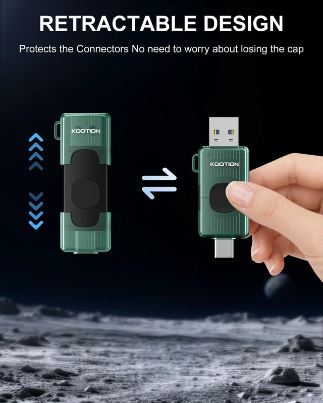 Alt view image 5 of 7 - 64GB USB C Thumb Drive Dual USB 2.0 Flash Drive 5 Pack