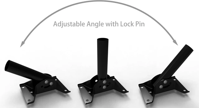 Alt view image 2 of 7 - Antenna Mount J-Pole 1.5x35in for Antenna, Weather Station & Starlink