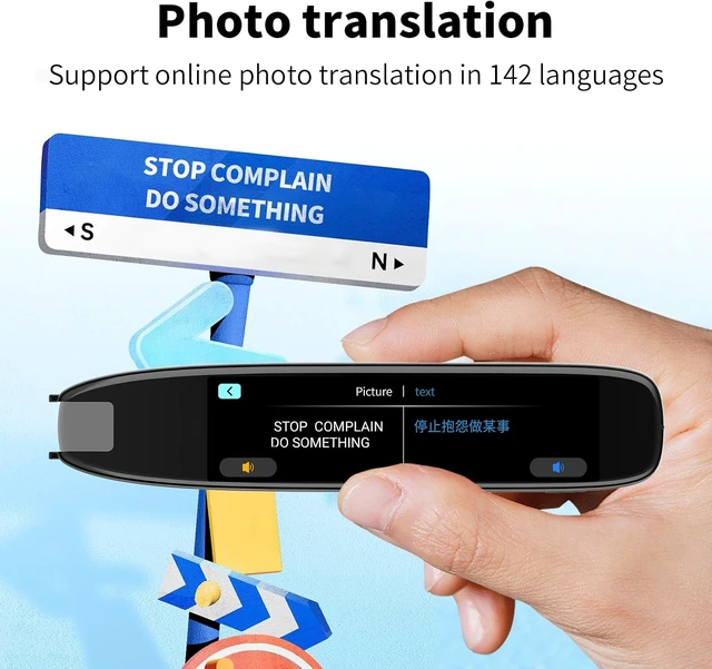 Alt view image 5 of 7 - Translation Pen, 142 Language Translator Device Translator Pen, Text Extract Pen, Pen for Travel Learning and Dyslexia, Reading Pen &Translate Pen