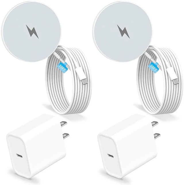 Main image of 10FT Magnetic Wireless Charger,2Pack Fast Mag-Safe Charger Magnet Pad